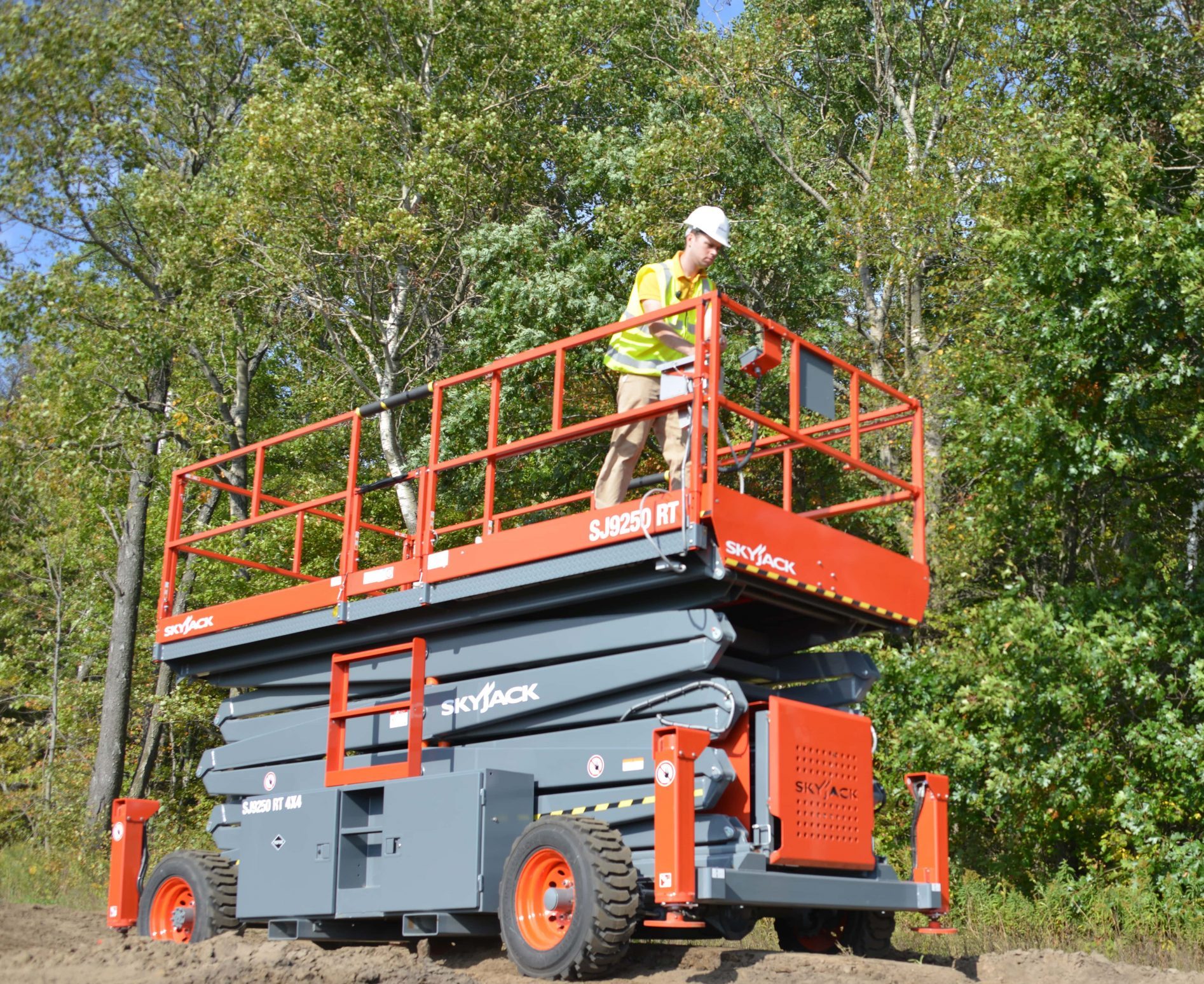 Rough Terrain Scissor Lift Rentals BRC Rentals safe, easy, reliable.